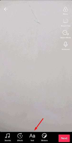 tulisan di video tiktok
