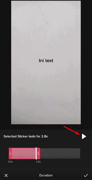 tulisan di video tiktok