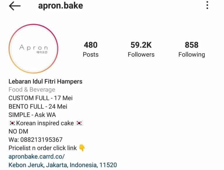 Ide Bio Instagram bisnis untuk menambah follower di instagram