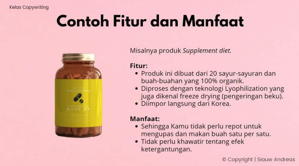 fitur dan manfaat