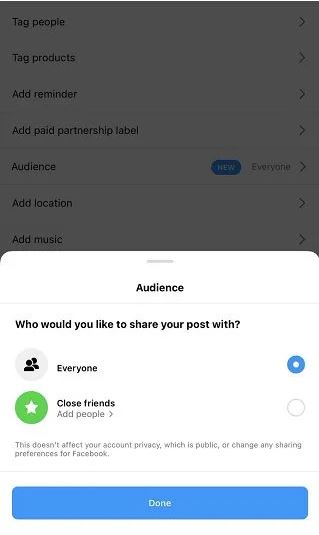 instagram rilis opsi bagikan konten ke close friend
