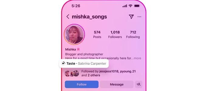 instagram tambah musik ke profil instagram