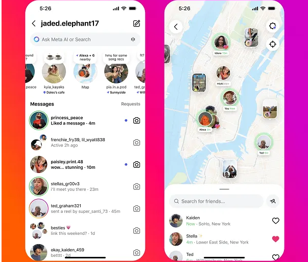 Instagram rilis fitur Friends Map