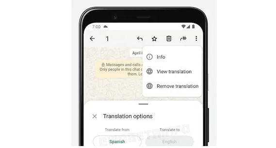 whatsapp rilis fitur translate