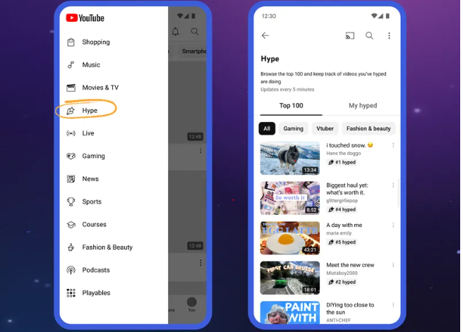 Youtube Rilis Fitur Hype Untuk Promosikan Kreator Kecil