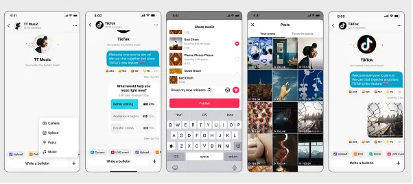 cara bergabung di tiktok bulletin board