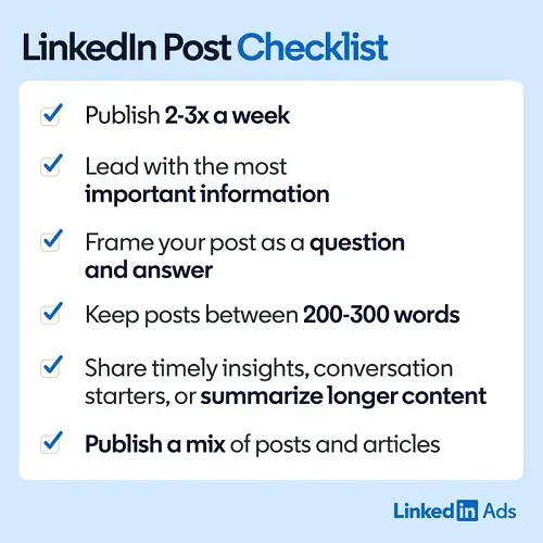 Linkedin Bagikan Tips Posting Konten Efektif