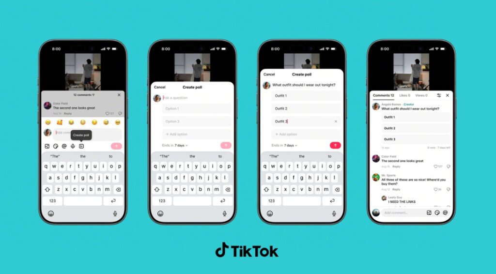 fitur polling tiktok di kolom komentar